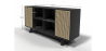 Buy Natural Wood Sideboard - Vintage Design - Black - Oga Black 60362 at MyFaktory