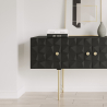 Buy Wooden Console - Vintage Design Sideboard - Black -Fros Black 60375 in the Europe