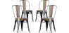 Buy X4 Dining chair Bistrot Metalix industrial design Metal - New Edition  Metallic bronze 60449 - prices