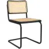 Buy Dining Chair, Natural Rattan And Black Wood - Lona Black 60451 in the Europe