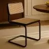 Buy Dining Chair, Natural Rattan And Black Wood - Lona Black 60451 - prices