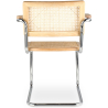 Buy Dining Chair with Armrests - Vintage Design - Wood and Rattan - Lia Natural 60452 - in the EU