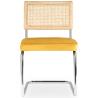 Buy Dining Chair - Upholstered in Velvet - Wood and Rattan - Wanda Dark green 60454 at MyFaktory