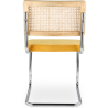 Buy Dining Chair - Upholstered in Velvet - Wood and Rattan - Wanda Dark green 60454 - in the EU