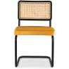 Buy Dining Chair, Natural Rattan And Velvet - Nema Mustard 60456 in the Europe