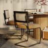 Buy Dining Chair, Natural Rattan And Velvet - Nema Mustard 60456 at MyFaktory