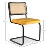 Buy Dining Chair, Natural Rattan And Velvet - Nema Mustard 60456 - prices