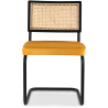 Buy Dining Chair, Natural Rattan And Velvet - Nema Mustard 60456 at MyFaktory