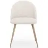 Buy Dining Chair - Upholstered in Bouclé Fabric - Scandinavian Design - Bennett White 60460 - prices