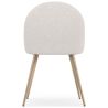 Buy Dining Chair - Upholstered in Bouclé Fabric - Scandinavian Design - Bennett White 60460 - in the EU