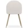 Buy Dining Chair - Upholstered in Bouclé Fabric - Scandinavian Design - Bennett White 60460 - in the EU