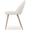 Buy Dining Chair - Upholstered in Bouclé Fabric - Scandinavian Design - Bennett White 60460 home delivery