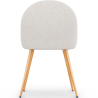 Buy Dining Chair - Upholstered in Bouclé Fabric - Scandinavian Design - Bennett White 60460 with a guarantee
