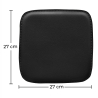 Buy Pack of 4 Magnetic Cushions for Stool - Faux Leather - Metalix Black 60463 - in the EU