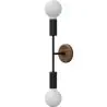 Buy Wall lamp in scandinavian style, metal and wood - Gert Dark Wood 60233 - prices