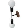 Buy Wall lamp in scandinavian style, metal and wood - Gert Dark Wood 60233 in the Europe