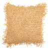 Buy Square Boho Bali Cushion, Raffia cover + filling - Alizon Natural 60197 - in the EU