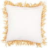 Buy Square Boho Bali Cushion, Raffia cover + filling - Alizon Natural 60197 at MyFaktory
