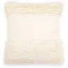 Buy Square Cushion in Boho Bali Style, Cotton & Wool cover + filling - Margaret White 60188 - in the EU