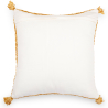 Buy Square Boho Bali Cushion, Raffia cover + filling - Carol Cream 60217 at MyFaktory