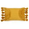 Buy Rectangular Cushion in Boho Bali Style, Cotton cover + filling - Dolly Yellow 60218 - in the EU