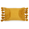 Buy Rectangular Cushion in Boho Bali Style, Cotton cover + filling - Dolly Yellow 60218 - in the EU