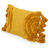 Buy Rectangular Cushion in Boho Bali Style, Cotton cover + filling - Dolly Yellow 60218 - prices