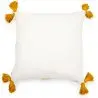 Buy Square Cotton Cushion in Boho Bali Style cover + filling - Hazel Yellow 60222 at MyFaktory