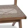 Buy Cannage Dining Chair, Bali Boho Style, Rattan and Teak Wood - Ruye Natural 60474 - prices