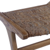 Buy Armchair in Boho Bali Style, Rattan and Teak Wood - Hewar Natural 60475 - prices