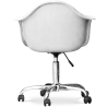 Buy Swivel Velvet Upholstered Office Chair with Wheels - Loy White 60479 in the Europe