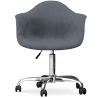Buy Swivel Velvet Upholstered Office Chair with Wheels - Loy Pastel Purple 60479 - in the EU
