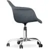 Buy Swivel Velvet Upholstered Office Chair with Wheels - Loy Pastel Purple 60479 in the Europe