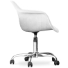 Buy Swivel Velvet Upholstered Office Chair with Wheels - Loy White 60479 at MyFaktory