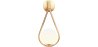 Buy Wall lamp in modern style, glass - Drop Gold 60239 - in the EU