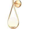 Buy Wall lamp in modern style, glass - Drop Gold 60239 - prices