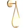 Buy Wall lamp in modern style, glass - Drop Gold 60239 in the Europe