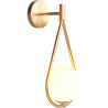 Buy Wall lamp in modern style, glass - Drop Gold 60239 in the Europe
