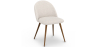 Buy Dining Chair - Upholstered in Bouclé Fabric - Scandinavian - Bennett White 60480 home delivery