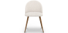 Buy Dining Chair - Upholstered in Bouclé Fabric - Scandinavian - Bennett White 60480 - in the EU