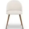 Buy Dining Chair - Upholstered in Bouclé Fabric - Scandinavian - Bennett White 60480 - in the EU