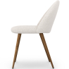 Buy Dining Chair - Upholstered in Bouclé Fabric - Scandinavian - Bennett White 60480 at MyFaktory