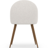 Buy Dining Chair - Upholstered in Bouclé Fabric - Scandinavian - Bennett White 60480 in the Europe