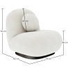 Buy White boucle armchair upholstered - Black legs - Nuiba White 60483 with a guarantee