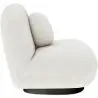 Buy White boucle armchair upholstered - Black legs - Nuiba White 60483 with a guarantee