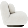 Buy White boucle armchair upholstered - Black legs - Nuiba White 60483 in the Europe