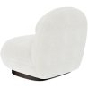 Buy White boucle armchair upholstered - Black legs - Nuiba White 60483 with a guarantee