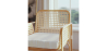 Buy Rattan Armchair with Cushion, Boho Bali Design - Leta White 60300 - in the EU