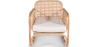 Buy Rattan Armchair with Cushion, Boho Bali Design - Leta White 60300 home delivery