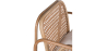 Buy Rattan Armchair with Cushion, Boho Bali Design - Leta White 60300 at MyFaktory